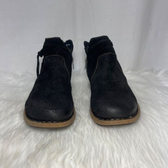 Born Wynter NWOT Black Suede Winter Comfort Booties Sz 10 - Picture 3 of 8